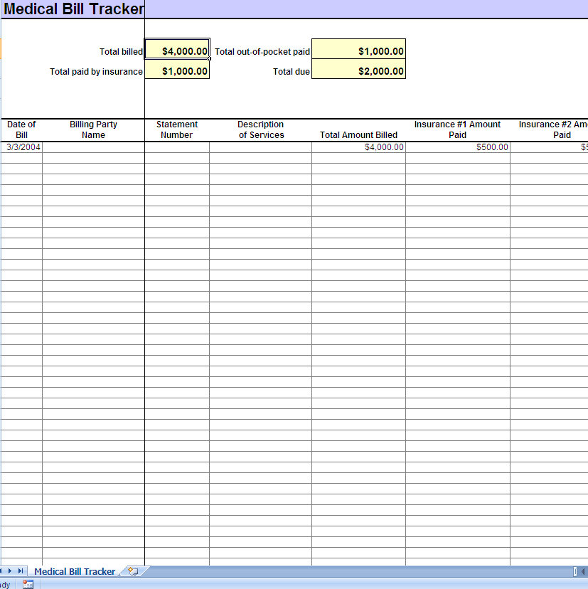 Medical Expense Spreadsheet Template from myexceltemplates.com