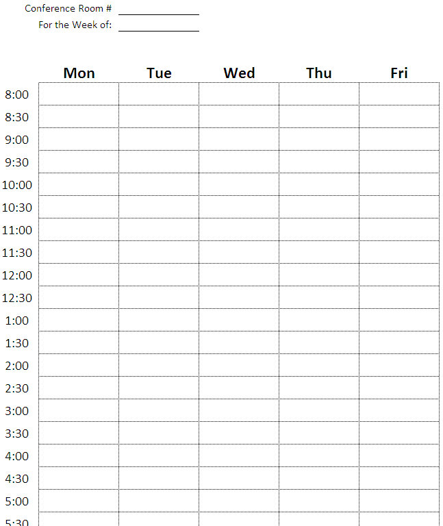 Conference Room Scheduling Template Conference Room Control Spreadsheet