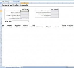 Loan Calculation - Building An Amortization Table in Excel