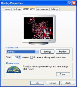 Windows XP Candy Cane Easter Egg