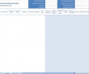 Forex Swing Trade Spreadsheet