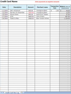 credit card spending tracker