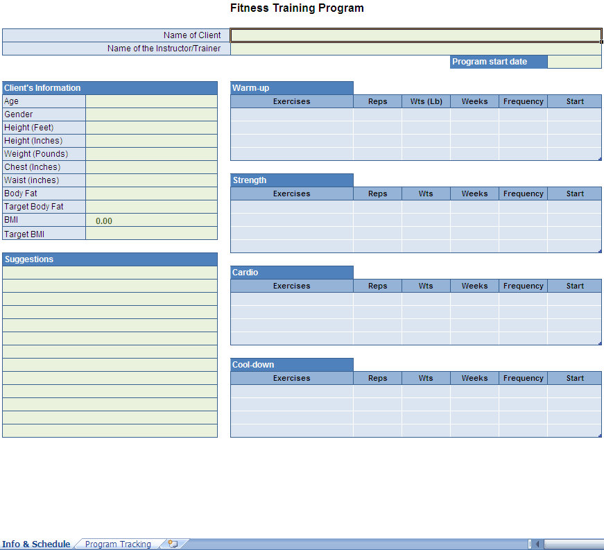 Excel Weight Loss Tracker With Bmi