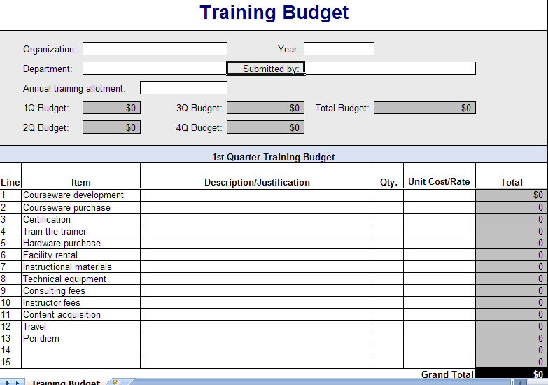 Training Schedule Excel New Calendar Template Site