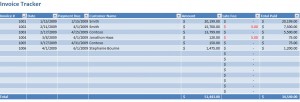 Free Invoice Tracking Excel Template