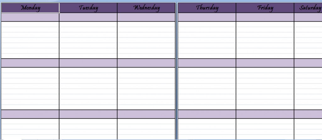 Weekly Schedule Planner Template Weekly Schedule Sheet