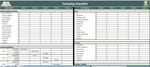 camping checklist