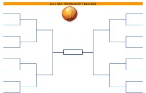 2011 Printable PDF NBA Basketball Tournament Bracket