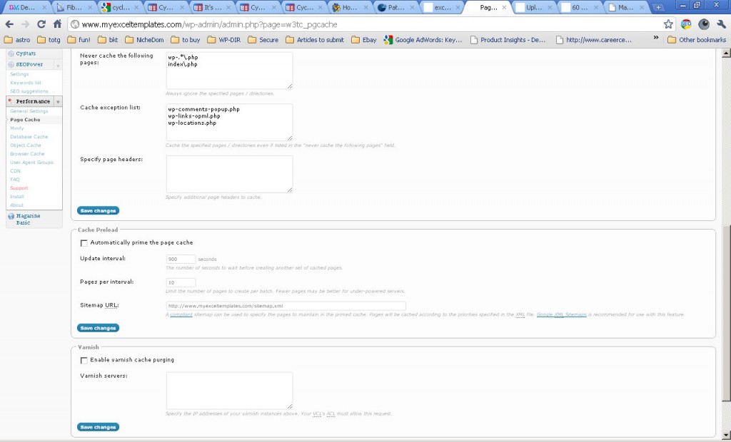 Page Cache W3 Total Cache1 - My Excel Templates