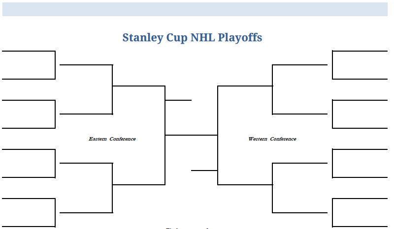 Nhl Bracket Printable 2023