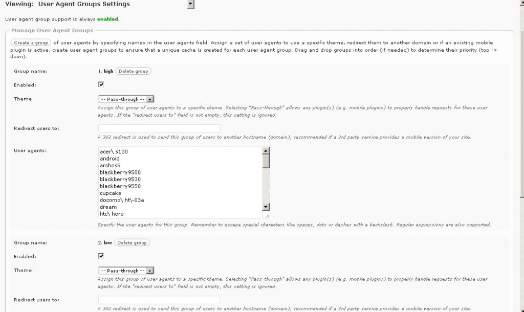 User Agent Groups W3 Total Cache - My Excel Templates