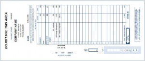 bank deposit slip