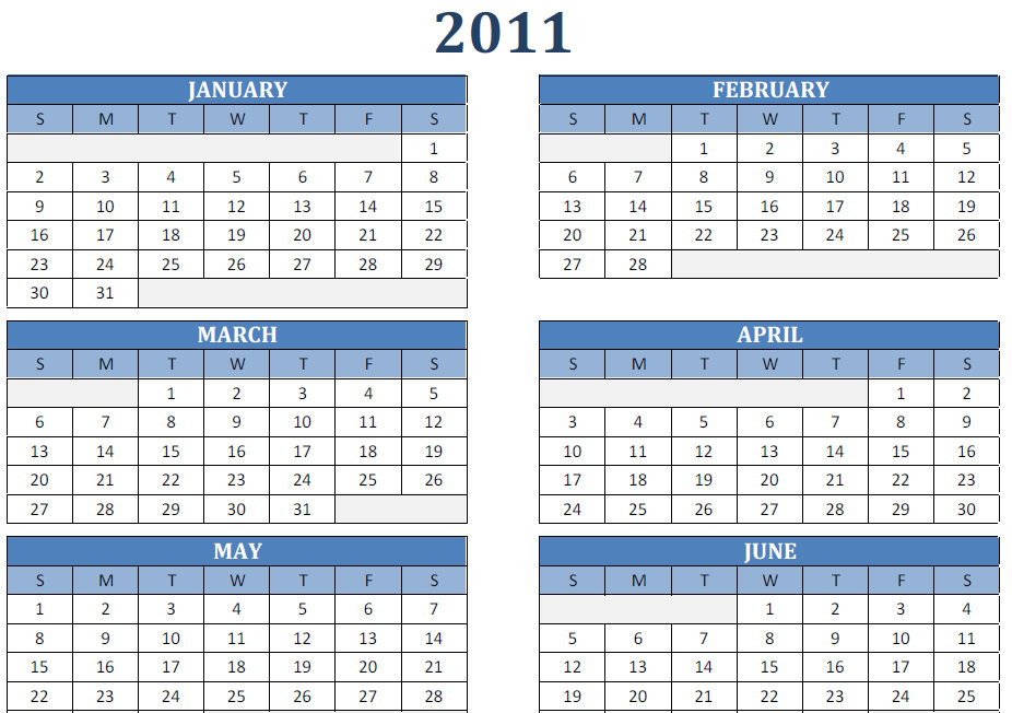 PDF Calendar 2011 Free Print 2011 print calendar