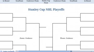 Printable Blank NHL Hockey Playoffs Stanley Cup Excel Template
