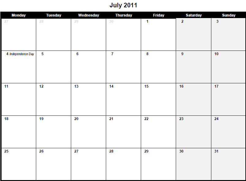 printable pdf july 2011 calendar july 2011 calendar pdf