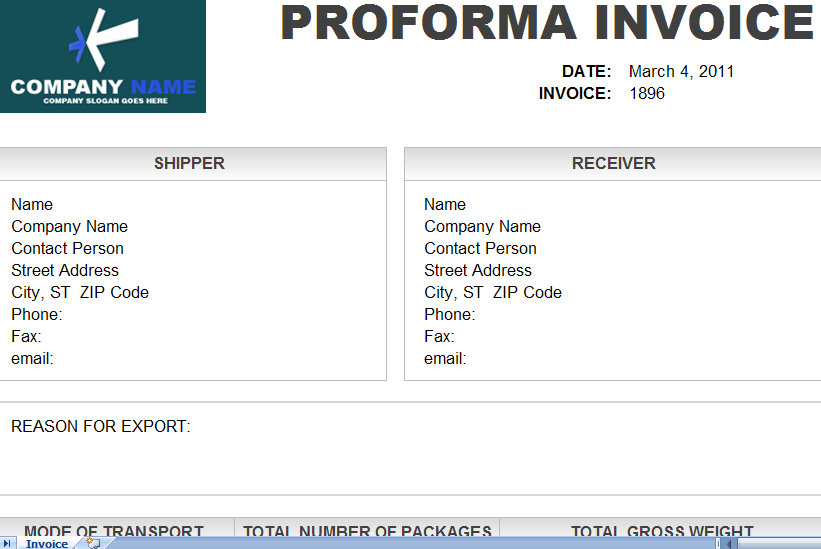 in need of a Pro Forma Sales Invoice template? This Pro Forma Invoice ...