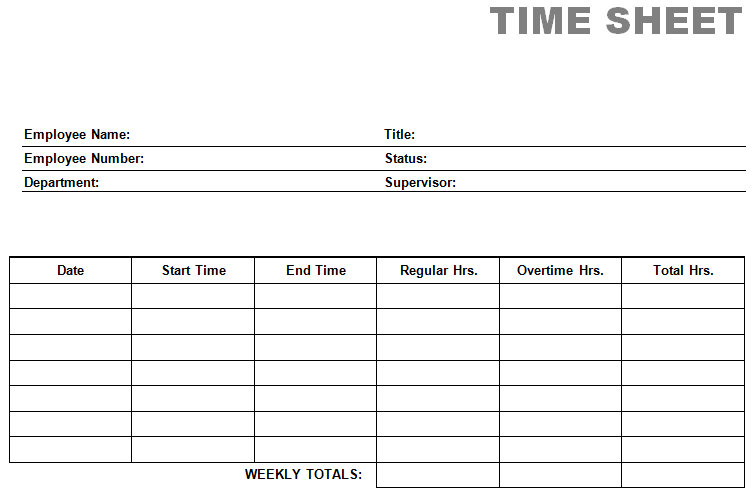 Free Printable Time Cards Free Printable Templates