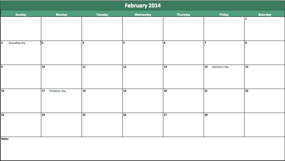 Template Calendar February 2014 Images Pictures Becuo