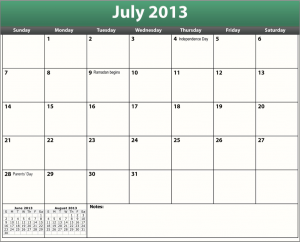 download the printable pdf july 2013 calendar