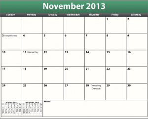 November, 2013