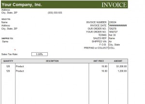 Basic Invoice Template