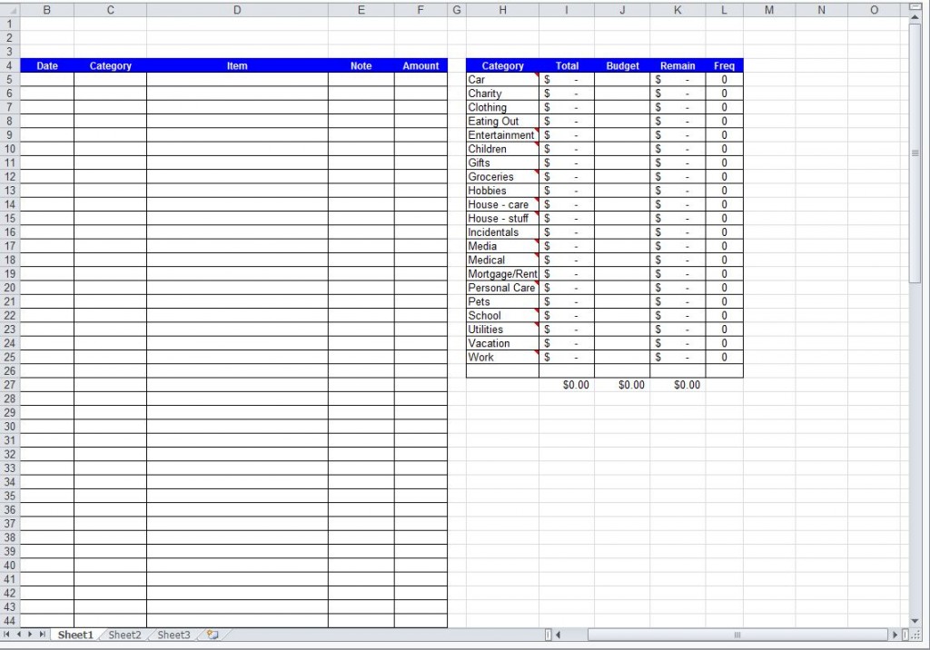 track daily expenses