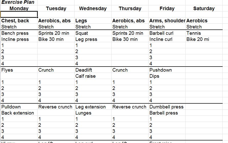 Nutrition Spreadsheet Template from myexceltemplates.com