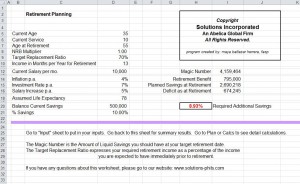 Retirement Planner Spreadsheet from MyExcelTemplates.com