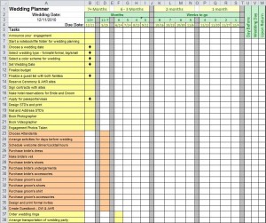 Wedding Planner Worksheet from MyExcelTemplates.com