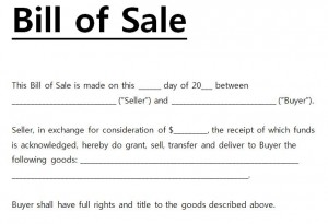 Bill Of Sale Word Template Free from myexceltemplates.com