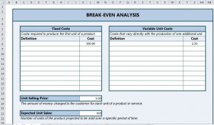 FREE Break Even Analysis Excel