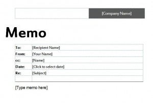 The Business Memo Template