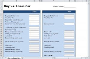 FREE Lease vs Buy Car Calculator