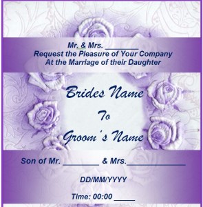 Free Wedding Invitation Template from MyExcelTemplates.com.