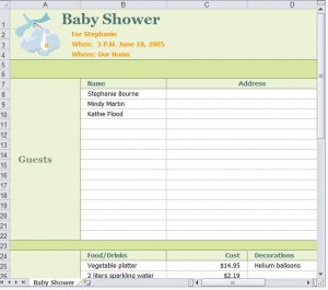 FREE Baby Shower Planner