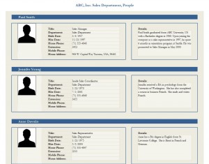 Photo of the Employee Profile Template