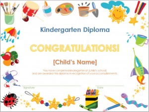 Report card template for kindergarten