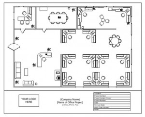 Screenshot of the Office Layout Template