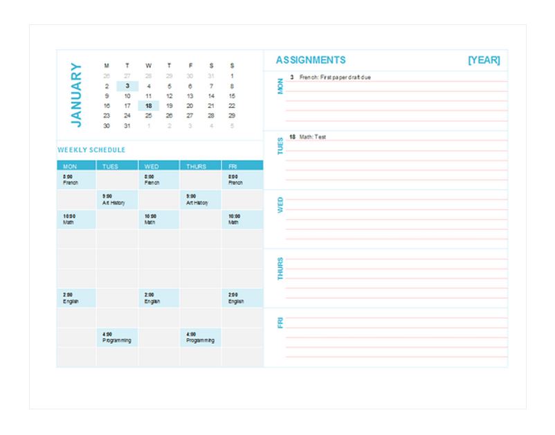 student-weekly-planner-template