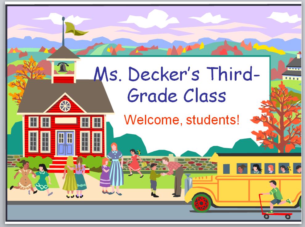 Back to School PowerPoint Back to School PowerPoint Template