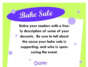 Bake Sale Poster Template