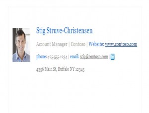 Free Corporate Email Signature Template