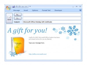 Free Gift Certificate Email Template