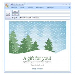 Free Holiday Email Template