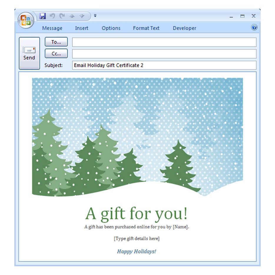 Christmas Holiday Party Email Invitation Template For Outlook Arts Arts