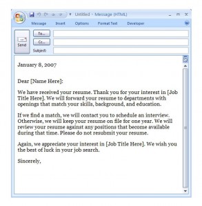 how to ask for a job interview via email