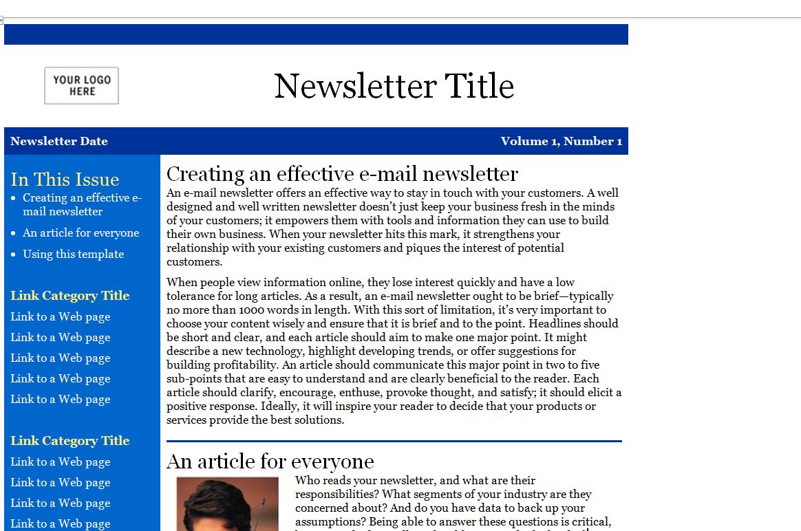 Does Outlook Have Newsletter Templates