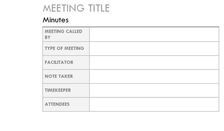 outlook-meeting-minutes-template