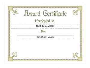 Student Award Template photo