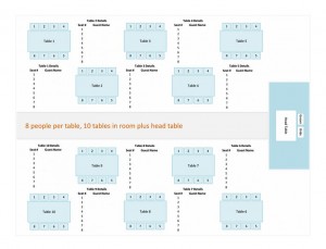 Free Wedding Reception Seating Chart